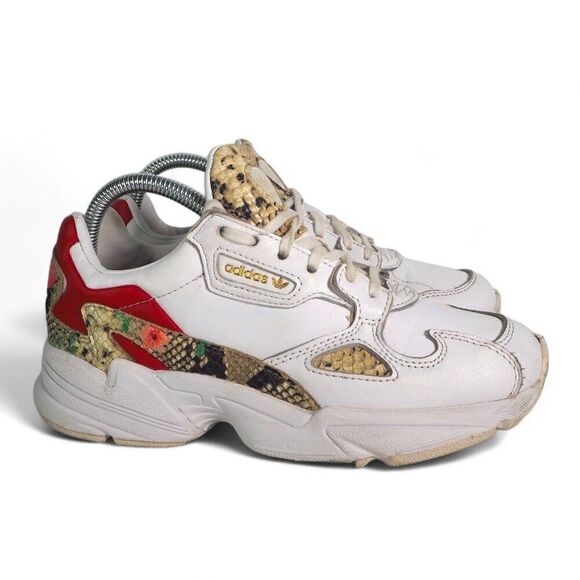 Adidas Falcon 'Snakeskin Print' Casual Fashion Sneakers FV3083 Women's 6.5 - Picture 4 of 11